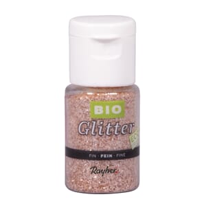 Bio-glitter - Pastell rosa, fint glitter, 7 gram
