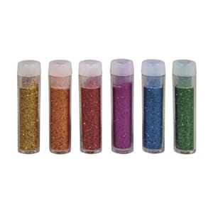 Bio-glitter - Bright, fint glitter, 6 farger
