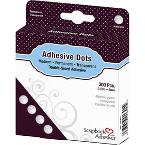 Scrapbook Adhesives: Adhesive Dots Medium, 300/Pkg