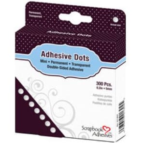 Scrapbook Adhesives: Adhesive Dots Mini, 300/Pkg