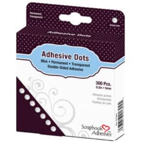 Scrapbook Adhesives: Adhesive Dots Mini, 300/Pkg