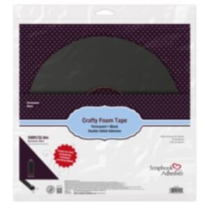 Scrapbook Adhesives - Crafty Foam Tape Black, lengde 33 m