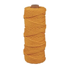 Makrame tråd - Honning, str 3 mm, ca. 210g, rull 70 m