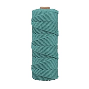 Makrame tråd - Petrol, str 3 mm, ca. 210g, rull 70 m