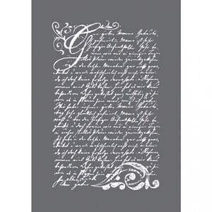 Stensil - Vintage Poesie, str A5, 1/Pkg