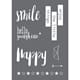Stencil Smile motive, A4, 1/Pkg