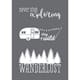 Stencil Wanderlust motive, A5, 1/Pkg