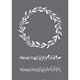 Stencil Leaf tendril motive, A5, 1/Pkg