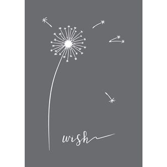 Stencil Wish motive, A5, 1/Pkg