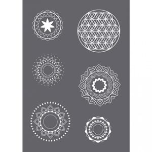 Stencil - Mandala motive, A5, 1/Pkg