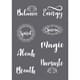 Stencil - Spirit motive, A5, 1/Pkg