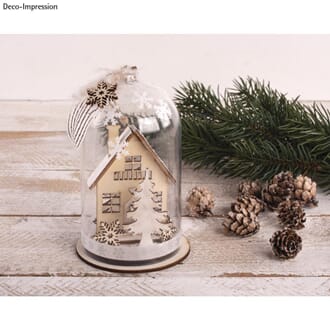 Vinterhuslandskap - Sett 2 motiv