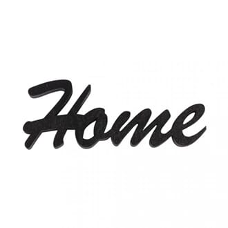 Tredekor - Home tekst, str 10x7x1 cm, 1 stk