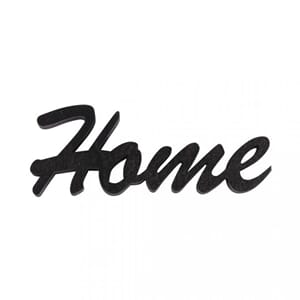 Tredekor - Home tekst, str 10x7x1 cm, 1 stk