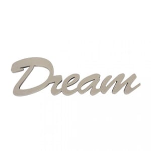 Tredekor - Dream tekst, str 10x4.5x1 cm, 1 stk