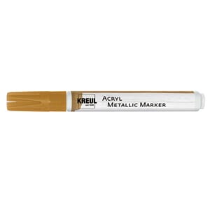Acryl Metallic marker - Gold, tip str 2-4 mm, 1/Pkg