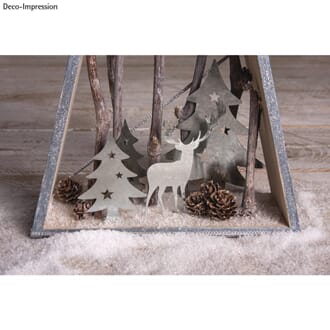 Metall pynt, silhouette, str5.2x7.5 cm-8.5x12.2 cm, 1 stk