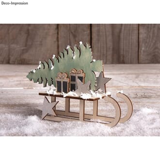 Tredekor - Vinterdrøm, str 11x5x16.5cm, 1 sett