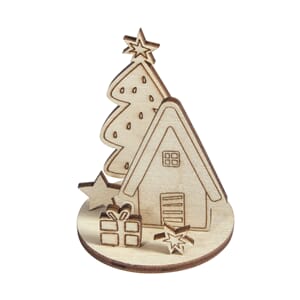 Mini vinterlandskap - Vinterhjem, str 5x5.8 cm, 1/Pkg
