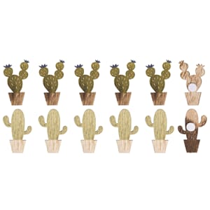 Tredekor - Kaktus, 2 design, 12/Pkg