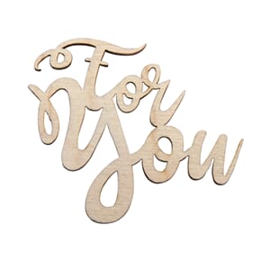 Tredekor - For you, str 6x5x0,3 cm, 4/Pkg