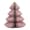 Juletrær i papir - Rosa m/gull, 9x20 cm, 1 stk
