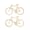 Tredekor - Sykler i lyst tre, str 10,8x6,2 cm, 2 stk