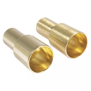 Metallholder for stearinlys - Gullfarget, 2/Pkg