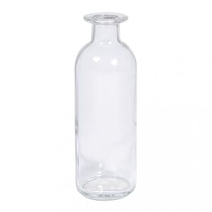 Glassflaske med liten hals, str 5,5x16,5 cm, 1 stk