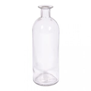 Glassflaske med liten hals, str 7x20 cm, 1 stk