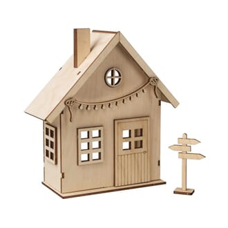 Byggesett - Nissehus, str 13,5x6,5x17,5cm