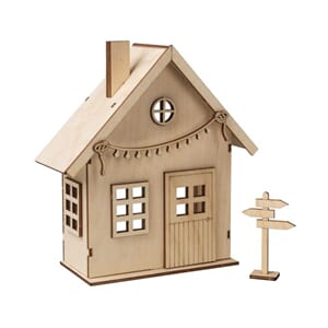 Byggesett - Nissehus, str 13,5x6,5x17,5cm