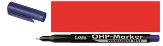 OHP Marker Permanent medium, 1 mm, Red