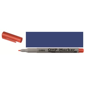 OHP Marker Nonpermanent, 1 mm, Blue