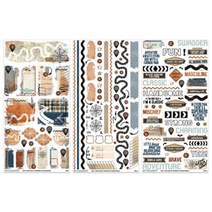 49 And Market - Rust And Revs Rub-On Transfer Set