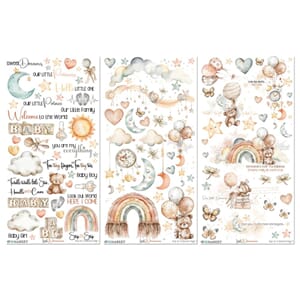 49 And Market - Little Dreamer Rub-On 6x12 inch Transfer Set