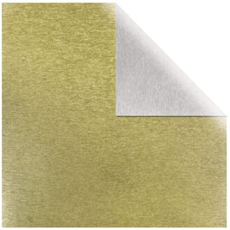 Metallark - Sølv & gull, børstet effekt, 12x12 inch