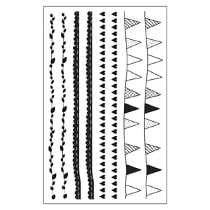 Transfer - Border, black/clear, 2 ark, 10 stk