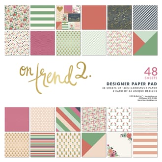 My Mind's Eye - On Trend 2 Paper Pad, 12x12 inch, 48/Pkg