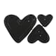 Hearts deep edge dies, 3/Pkg