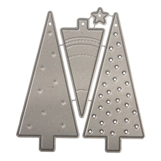 Rayher: Xmas tree dies, 4/Pkg