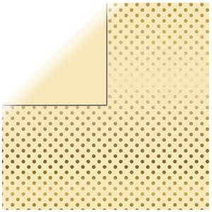 Echo Park Paper - Gold foil Vanilla, 12x12 inch