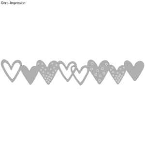 Rayher dies - Hjertebord dies, 4/Pkg