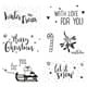 Christmas Greetings clear stamps