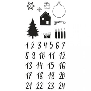 Christmas Adventskalender Classic clear stamp