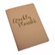 Booklet Weekly Planner, str A5, 60 sider, 80 g/m², kraft
