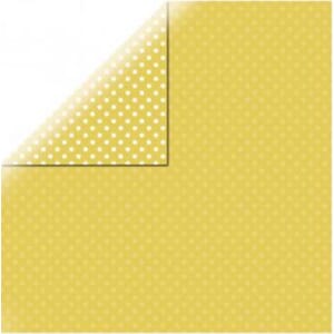 Dots & Stripes - Corn Yellow, str 12x12 inch