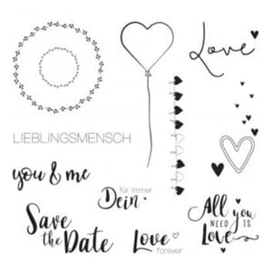 Rayher stamps - Love Greetings