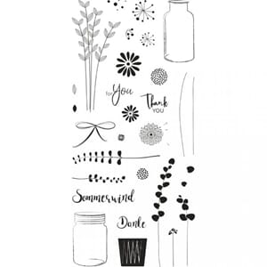 Rayher stamps - Botanical, str 10,2x20,3 cm