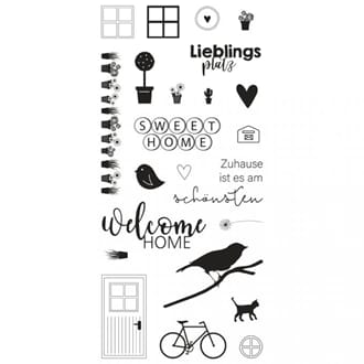 Rayher stamps - Welcome Home, str 10,2x20,3 cm
